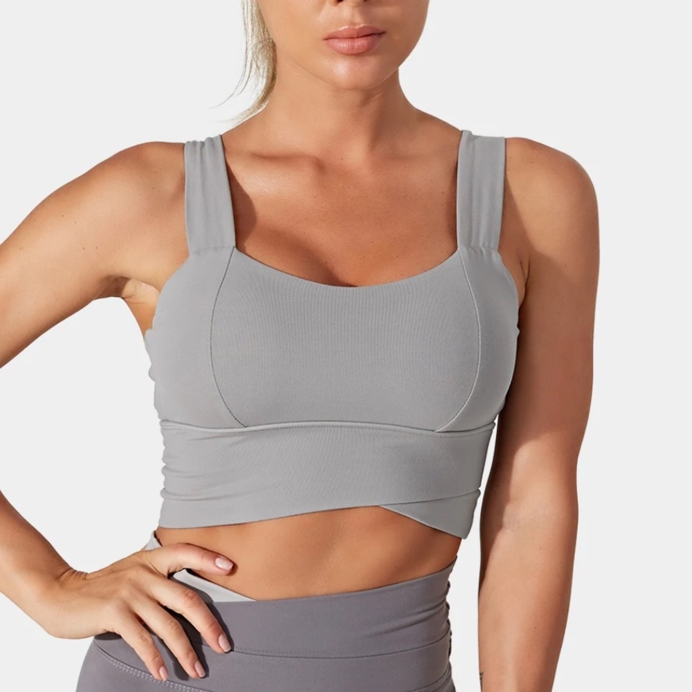 Purple/Grey Halara Sports Bra